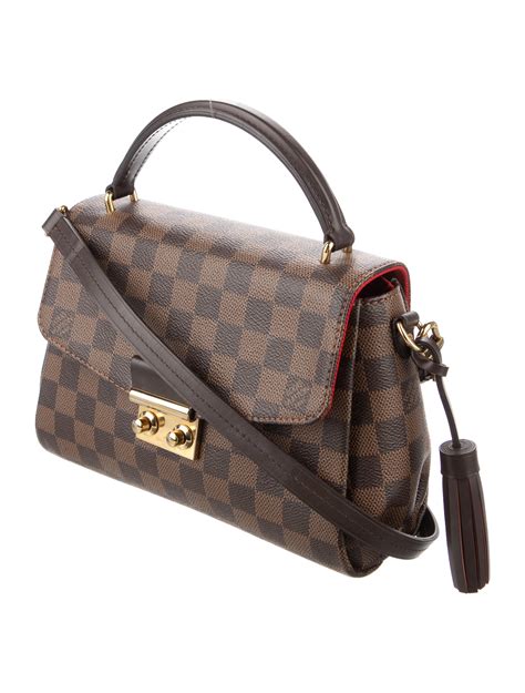 louis vuitton croisette brown damier ebene|damier louis vuitton crossbody.